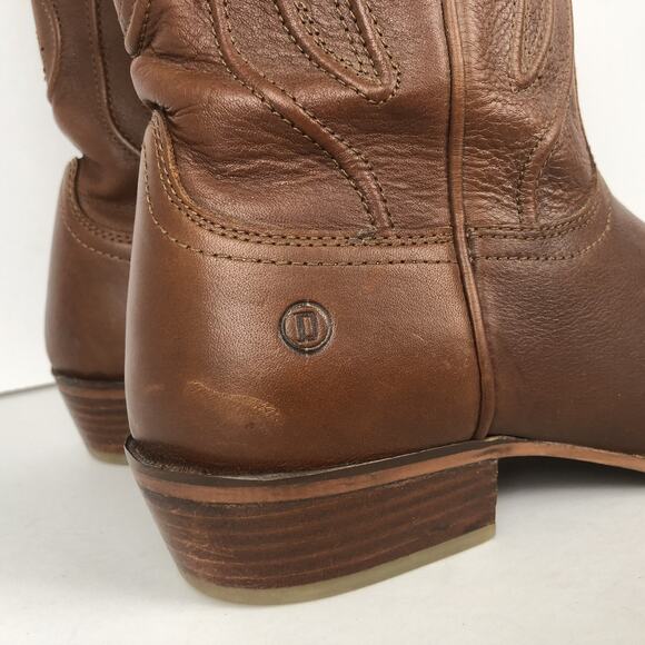 VTG DINGO Montana Cowboy Boots Men’s Sz 10 D Brown‎ Leather Western Pointed Toe - Picture 5 of 12